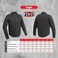 thumbnail image 3 of First Mfg Co - Dagger - Men's Motorcycle Shirt - Twill - Black - 3X Large, 3 of 5