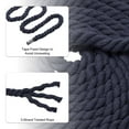thumbnail image 3 of Unique Bargains 1/2'x16' Natural Twisted Cotton Rope 3 Strand Soft Craft Rope with Drawstring Bag Navy Blue 2 Pack, 3 of 6