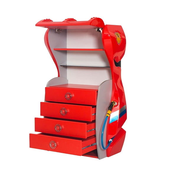 Turbo Gas Pump Dresser, Dresser For Kids, Racecar Bedroom Furniture, Kid's Room Decor