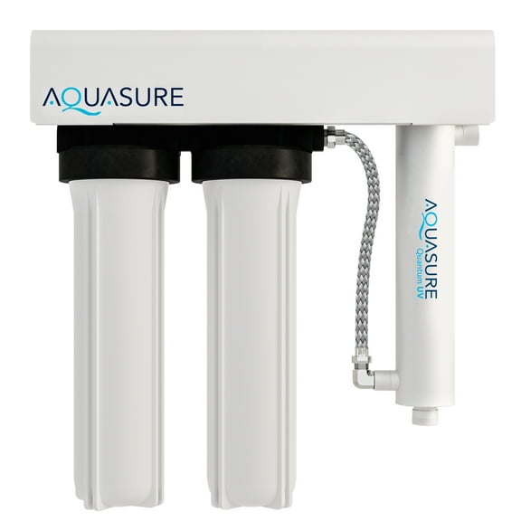 Aquasure Quantum Series 18 GPM Multi-Stage UV Ultraviolet Whole House Water Treatment Disinfection Sterilization Filtration System