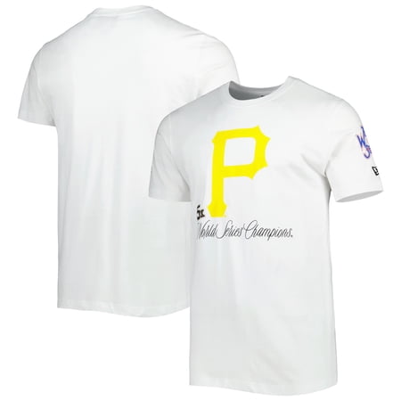 Men s New Era White Pittsburgh Pirates Historical Championship T-Shirt