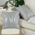 thumbnail image 4 of 18 X 18 inches Lines Abstract Silver Gray Modern Geometric 2 Pack, 4 of 5