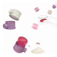 thumbnail image 2 of Milk Powder Dispenser 4 Layers Large Capacity Odorless Portable Baby Formula Snack Container with Side Opening Purple, 2 of 4