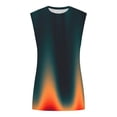 thumbnail image 3 of QATAINLAV Big and Tall Shirts, 2025 Summer Sleeveless Men Tank Tops Breathable Round Neck Muscle T-Shirts Funny Gradient Print Back to School Clothing Summer Savings Multicolor 4XL, 3 of 4