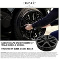 thumbnail image 2 of Mayde 18-Inch Hub Caps fits 2017-2022 Tesla Model 3, Replacement Wheel Covers (Set of 4,) (Gloss Black), 2 of 9