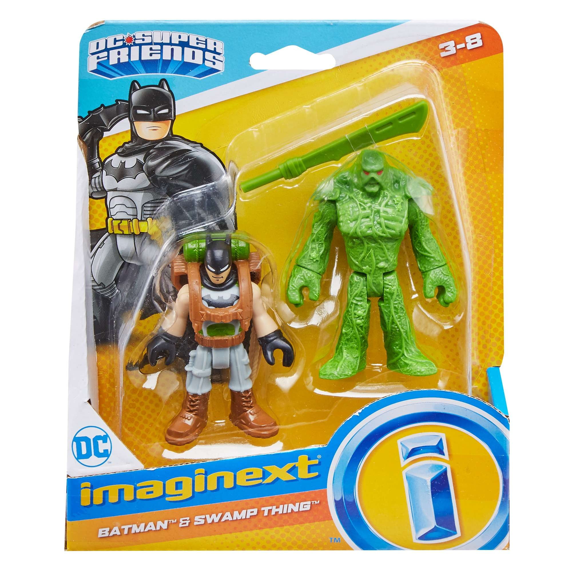 Fisher-Price Imaginext DC Super Friends Batman From Swamp Thing 2 Pack 