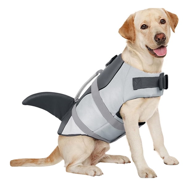 Chaleco salvavidas para perros de poliéster y EPE, flotabilidad de 8 kg, reflectante, ajustable, para entrenamiento de natación, tallas XS-XL, 3 colores
