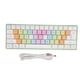 thumbnail image 1 of Teclado mecánico de 61 teclas con retroiluminación RGB, teclas coloridas, miniteclado mecánico con cable para juegos, trabajo de oficina, blanco, 1 of 5