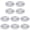 White, variant on 10 Pack Front Round Reflector for Driveway Fence Gate Posts Trailers Safety Automobiles Boats Mailboxes Reflector with Center Mounting Hole(White)