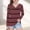 Red, variant on Rvasteizo Fall Winter Girls Base Layer Tops V-Neck Stripe Long Sleeve Pullover ,5 T