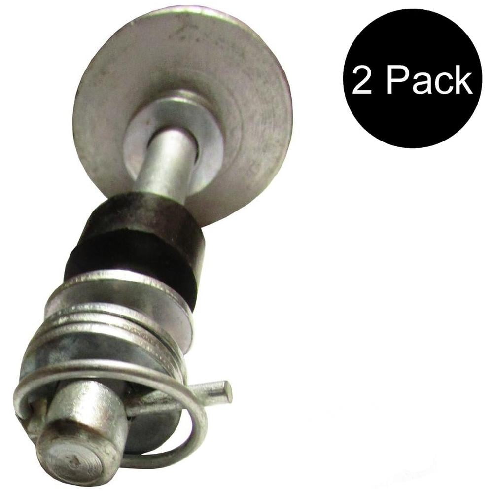 Two UTV Snow Plow Skid Shoe ATV 4501-0702 With Lynch Pins Washers and Rubber Bumbers