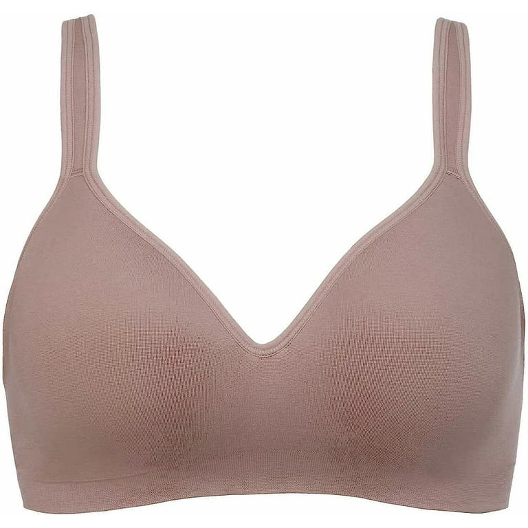 CAROLE HOCHMAN Seamless Comfort Bra Wire Free Molded Cups Comfort Straps 2  Pack