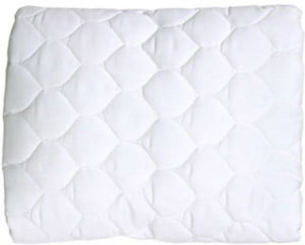 American Baby Company Waterproof Fitted Quilted Portable/Mini Crib Mattress Pad Cover, White