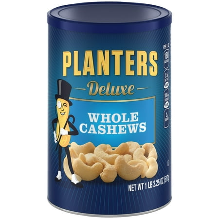 Planters Deluxe Whole Cashews 18.25 oz. Canister