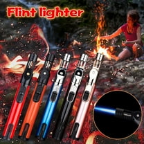 Nsxcdh Metal Torch Lighter Windproof Direct Jet 6.50x0.79x0.79in,Adjustable Flame Refillable,Alloy Housing Durable for Kitchen BBQ,Indoor Outdoor Reliable Fire Start,Home Essentials