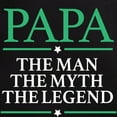 thumbnail image 3 of CafePress - The Man Myth Legend Papa Men's Dark Pajamas - Men's Dark Loose Fit Cotton Pajama Set, 3 of 7