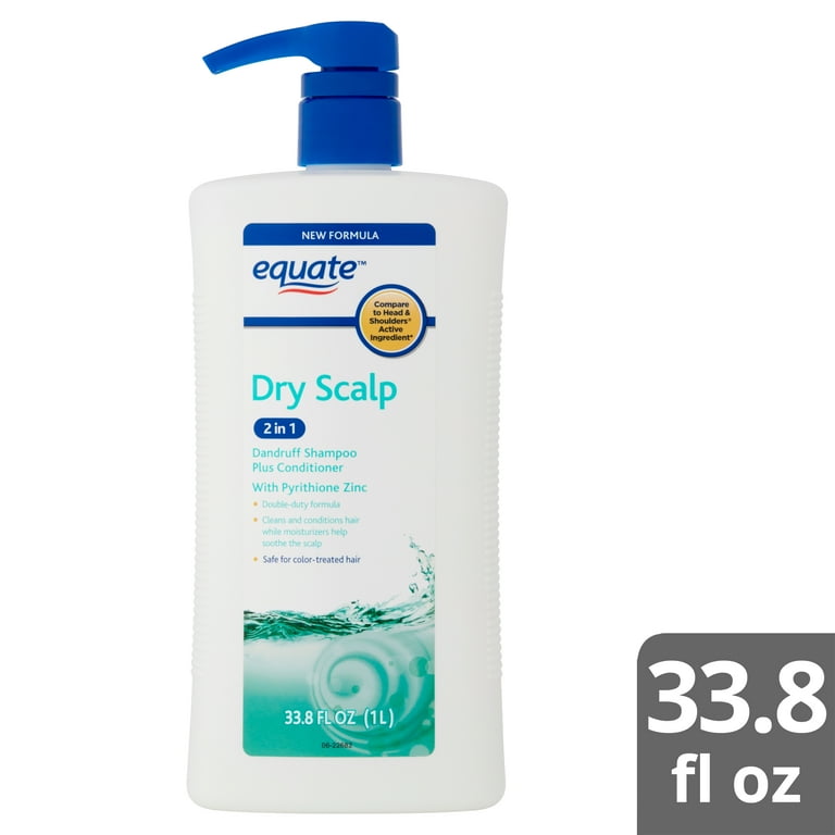 Equate 2-In-1 Dry Scalp Dandruff Shampoo & Conditioner, 33.8 fl oz