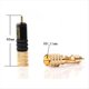 thumbnail image 3 of 4 Piezas WBT-0150 Adaptador de Enchufe Conector de Alta Fidelidad Conector Terminal de Enchufe de Audio Cobre Chapado en con Bloqueo de Tornillo, 3 of 5