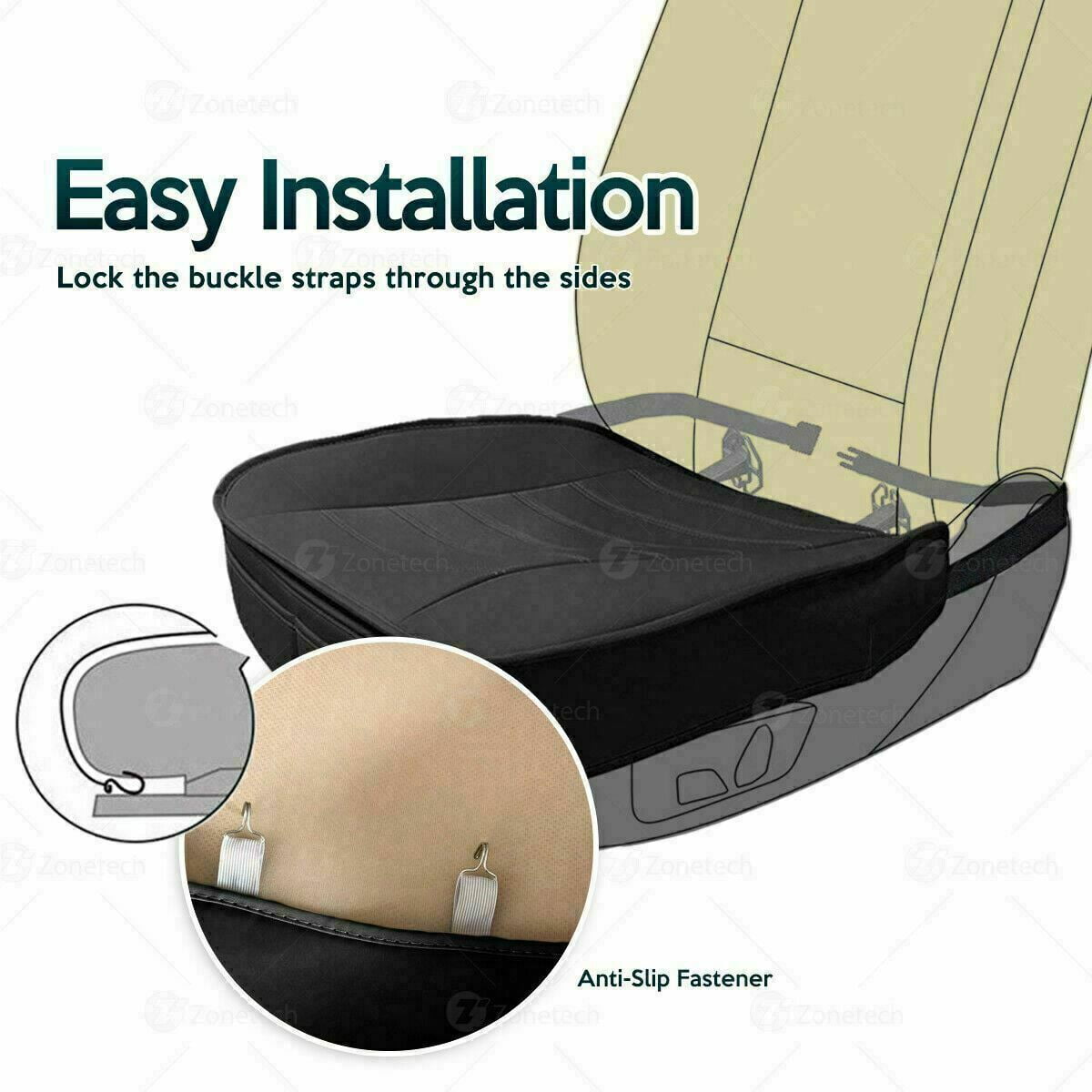 Heated Seat Cushion with USB Cigarette Lighter Converter with Remote