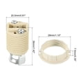 thumbnail image 2 of Uxcell G9 Light Base Socket Ceramic Lamp Bulb Holder Connector 2pcs, 2 of 5