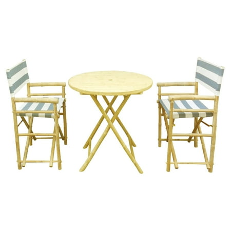Phat Tommy Foldable 3 Piece Patio Bistro Set