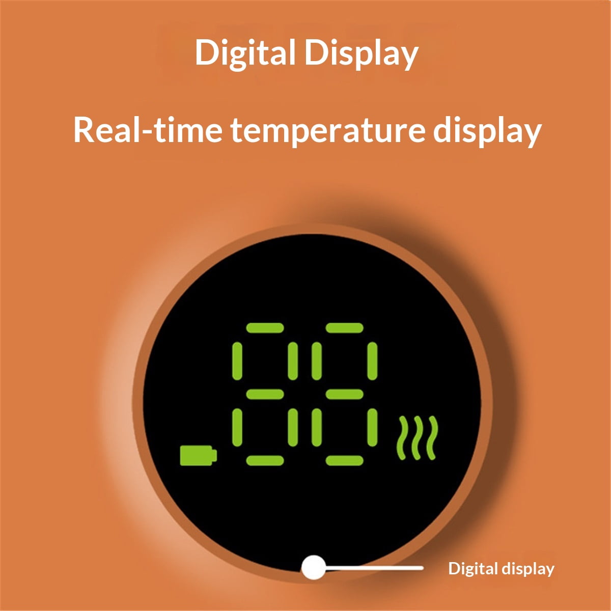 Portable Bottle Warmer for Travel, Fast Heating - Travel Bottle Warmer with Battery-Powered Temperature Display.