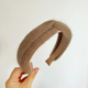 thumbnail image 1 of Banda para el pelo de invierno para uso en exteriores, lazo ancho, cruzado, elegante y versátil, novedad de 2023, 1 of 5