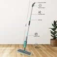 OYDWEI Magic Rotating Flat Spray Floor Mop Broom with Microfiber Pads
