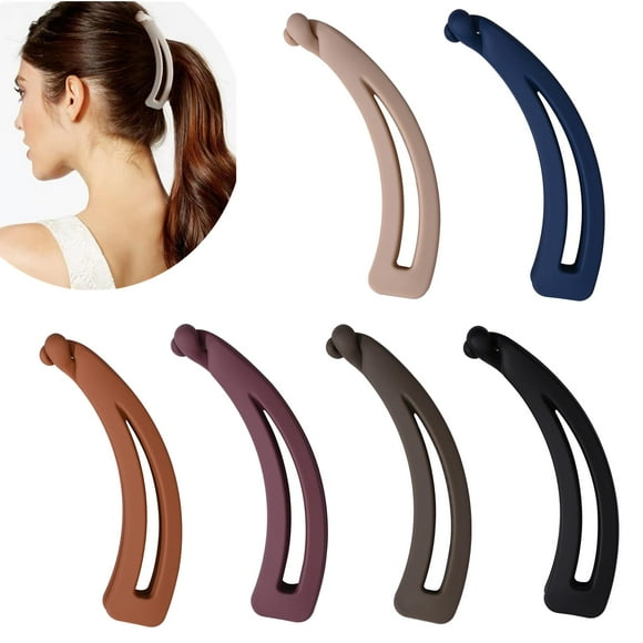 6 Pieces Banana Hair Clips for Women,Cute Banana Clip for Thin Fine Thick hair,Non Slip Banana Claw Clips