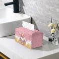 thumbnail image 5 of ZUXONGSY Corgi Waffle Cream Tissue Box Cover Modern PU Leather Tissue Box Holder with Snap Button Stylish Tissue Box Cover Rectangular Tissue Box Home Accessories Decoration, 5 of 7