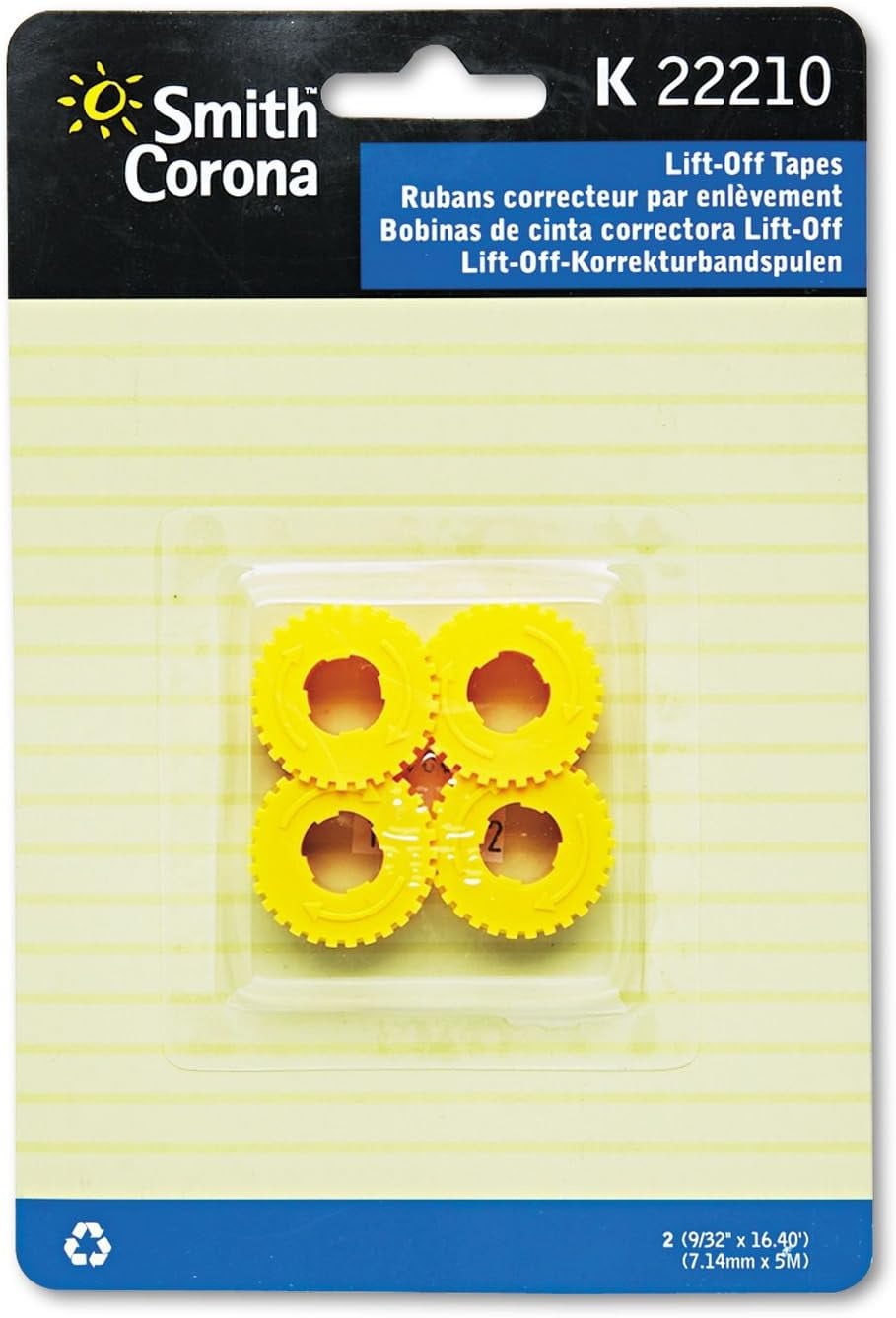 Smith 22210 LiftOff Correction Tape for Typewriters 2 Tapes/Pack