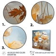 thumbnail image 3 of Designart "Peach Buttercups love expression II" Floral Floater Framed Wall Decor, 3 of 7