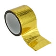 thumbnail image 1 of Cinta de rayas Unique Bargains 70mmx50m, calcomanías de rayas de rombos para coches, motocicletas y barcos, calcomanías DIY tono dorado láser 1 pieza, 1 of 7