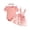t#695Pink2249, variant on CAIVO Kids Girls Short Sleeve O-Neck Romper Bodysuit Floral Suspender Skirts Outfit Sets Leisure Clothing Sets