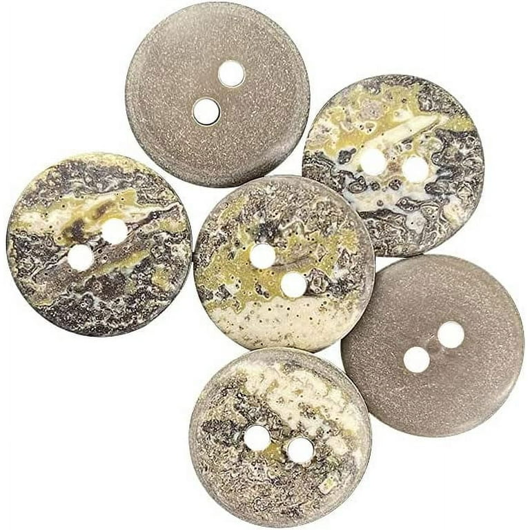 Clear Resin Buttons with 2 Holes for DIY Crafts, Sewing Supplies
