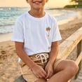 thumbnail image 2 of ZHOGXU Boys 2PCS Summer Short Sleeve T-Shirts and Beach With Graphic Print Shorts Set Outfits For Everyday Casual Wear, 2 of 4