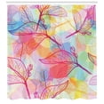 thumbnail image 3 of Ambesonne Abstract Shower Curtain, Colorful Abstract Foliage, 69"Wx84"L, Multicolor, 3 of 3