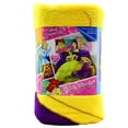 thumbnail image 2 of Disney Princesses Plush Blanket, Kids Bedding, 62?x90?, Purple, Belle and Repunzel, 2 of 2