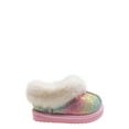 thumbnail image 2 of Wonder Nation Baby Girls Faux Fur Trim Slippers, 2 of 5