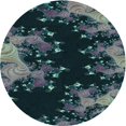 thumbnail image 1 of Ahgly Company Indoor Square Patterned Sea Turtle Green Area Rugs, 3' Square, 1 of 6
