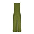 thumbnail image 4 of Fashion Plus Size Jumpsuits for Women Casual Summer Casual Loose Printed Pockets Sleeveless Back Strap Jumpsuit, 4 of 5