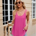 thumbnail image 6 of HAOYUNL Women's Tank Summer Sleeveless Tee Shirts Crew Neck Workout Tank Tops Casual Vest, 6 of 9
