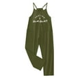 thumbnail image 3 of Pants for Girls Casual V Strap Romper Solid Color Loose Casual Romper Pocket Bottoms, 3 of 3