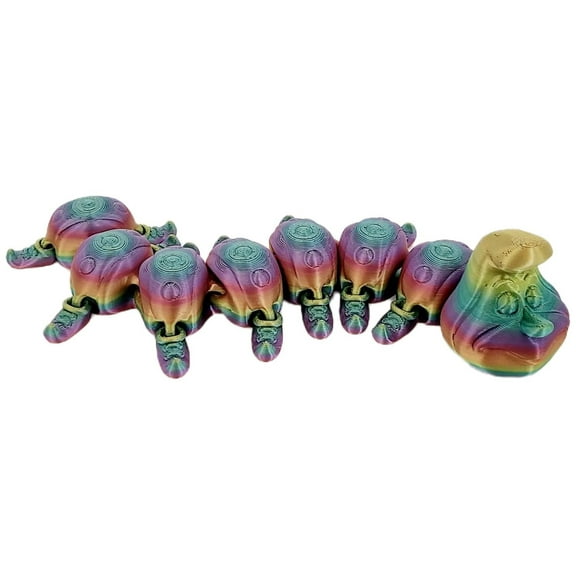 Flexible Articulated Fidget Toys Rainbow, Caterpillar