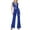 Blue, variant on Women's Summer Wide Leg Sleeveless Romper - Casual Comfortable Jumpsuit for Daily Wear & Home Relax