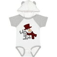 thumbnail image 3 of Inktastic Baby It's Cold Outside Cute Snowman in Plaid Print Boys or Girls Baby Bodysuit, 3 of 5
