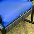 thumbnail image 5 of Resenkos Wicker Rocking Chair with Padded Cushions, Aluminum Rattan Porch Chair, Armrest, Garden Patio Backyard, Comfortable Seating,Blue, 5 of 11