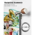 thumbnail image 6 of nqOlkjepod Outdoor Curtains for Patio Waterproof, Summer Gnomes Outdoor Privacy Panels Grommet, Palm Leaves Ice Cream Splicing Blackout Outside Curtains for Porch/Cabana/Pergola 54"x95", 2 Panels, 6 of 8