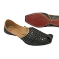 thumbnail image 4 of Punjabi Jutti for Men Mojari Sherwani Shoes for Wedding Handmade Ethnic Juttis for Men's, 4 of 4