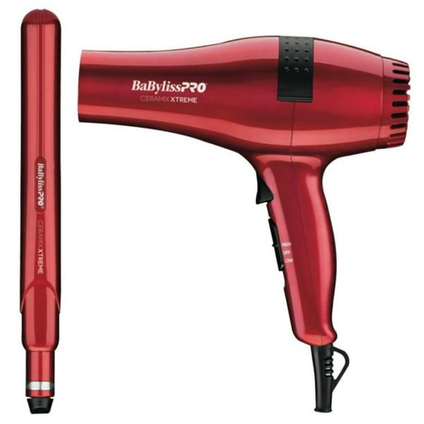 BaByliss Pro Ceramix Xtreme Dryer 2000 Watt Dryer + 1" Straightener